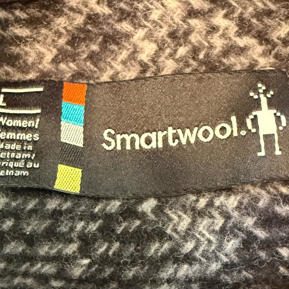 Smartwool Black And Gray Patterned Jacket - image 3